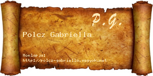 Polcz Gabriella névjegykártya