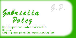 gabriella polcz business card